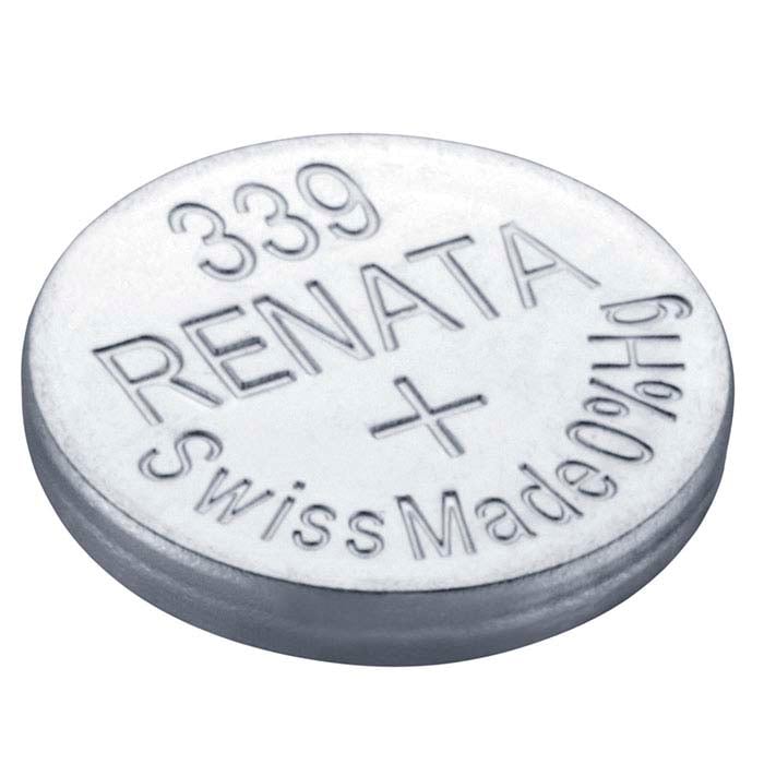 Renata Silver Oxide Watch Battery, 339-SR614SW