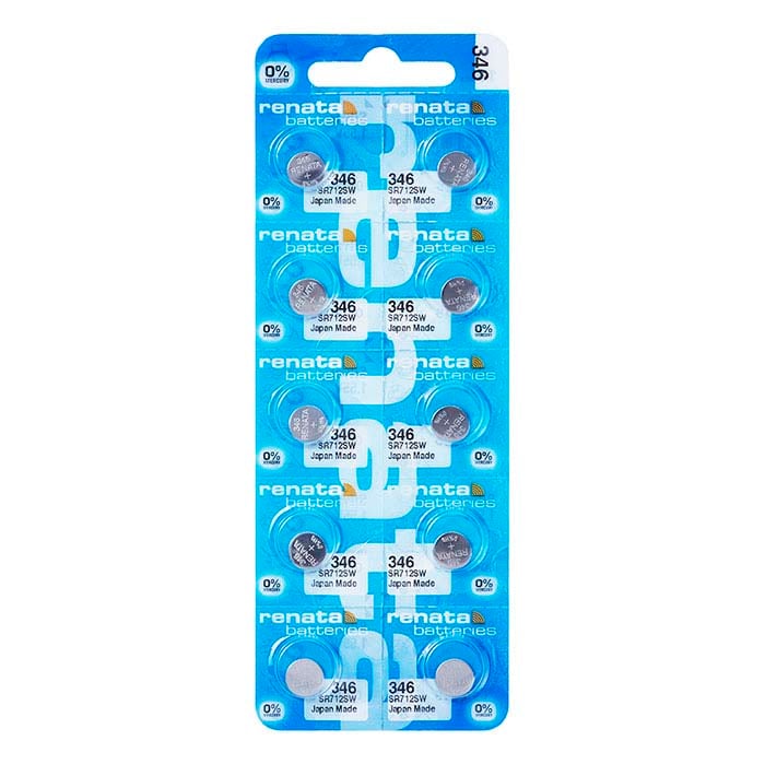 Renata Silver Oxide Watch Battery, 346-SR712SW
