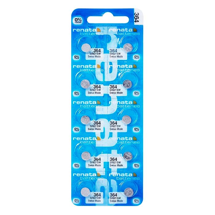Renata Silver Oxide Watch Battery, 364-SR621SW