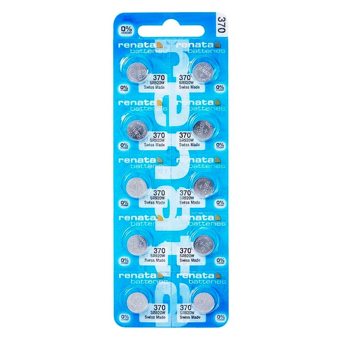 Renata Silver Oxide Watch Battery, 370-SR920W