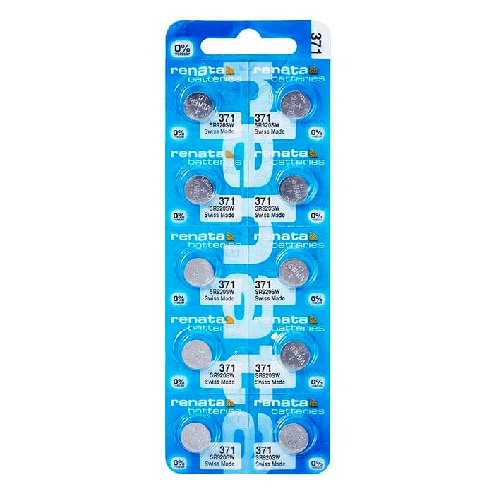 Renata Silver Oxide Watch Battery, 371-SR920SW