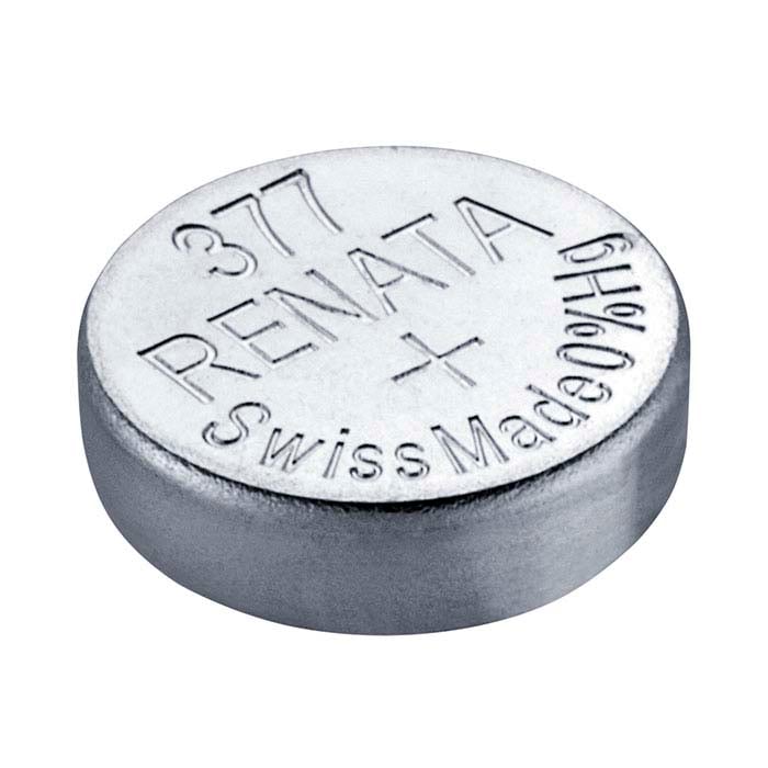 Renata Silver Oxide Watch Battery, 377-SR626SW