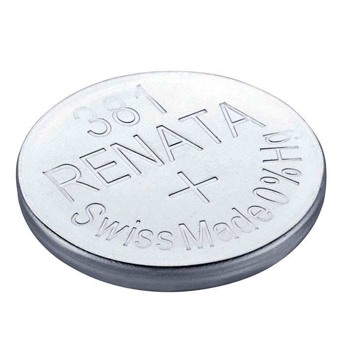 Renata Silver Oxide Watch Battery, 381-SR1120SW