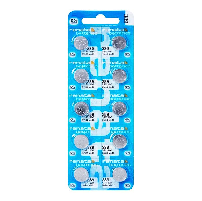 Renata Silver Oxide Watch Battery, 389-SR1130W