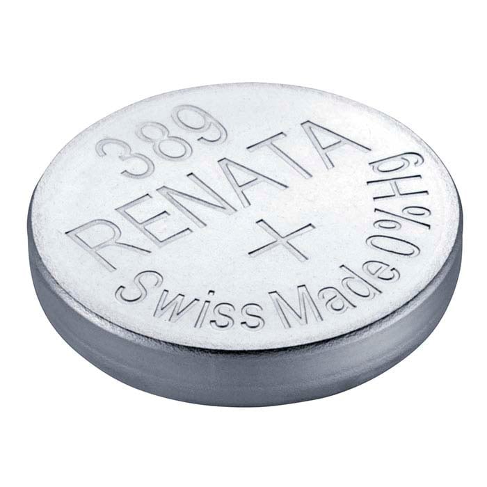 Renata Silver Oxide Watch Battery, 389-SR1130W