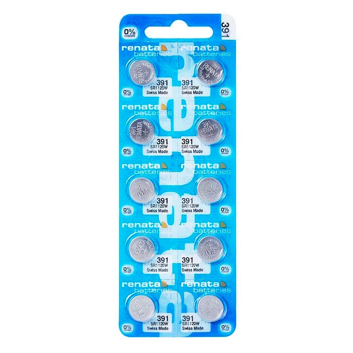 Renata Silver Oxide Watch Battery, 391-SR1120W