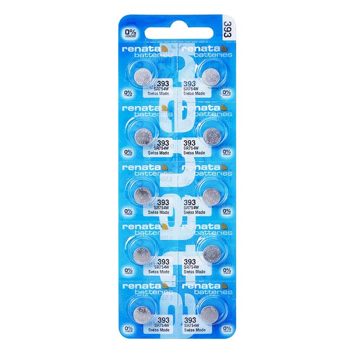 Renata Silver Oxide Watch Battery, 393-SR74W