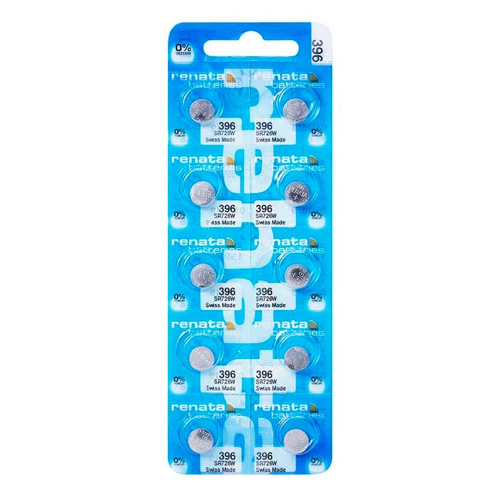 Renata Silver Oxide Watch Battery, 396-SR726W