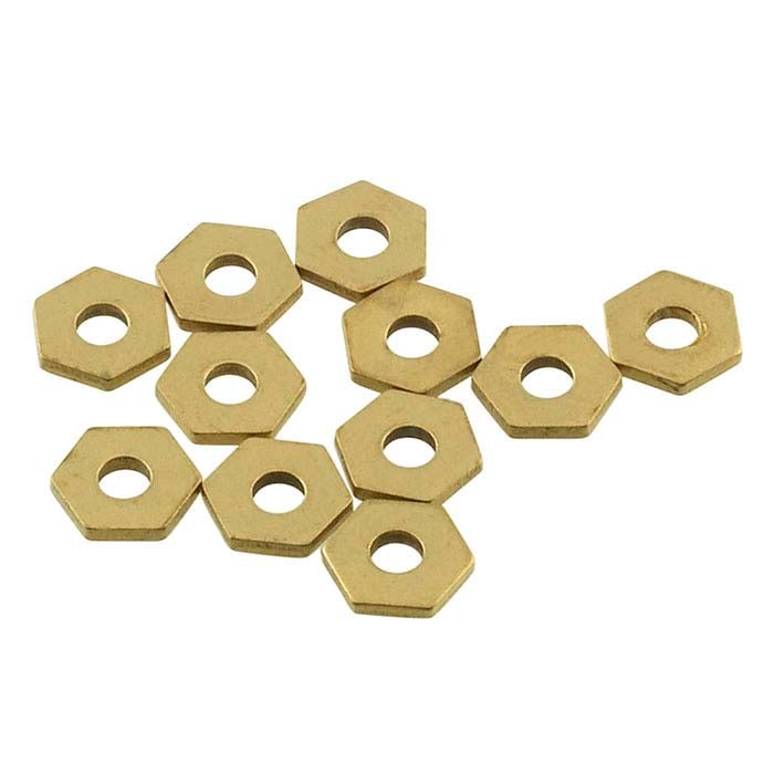 Brass Hexagon Rivet Accent for 1.59mm Crafted Findings Riveting Tool