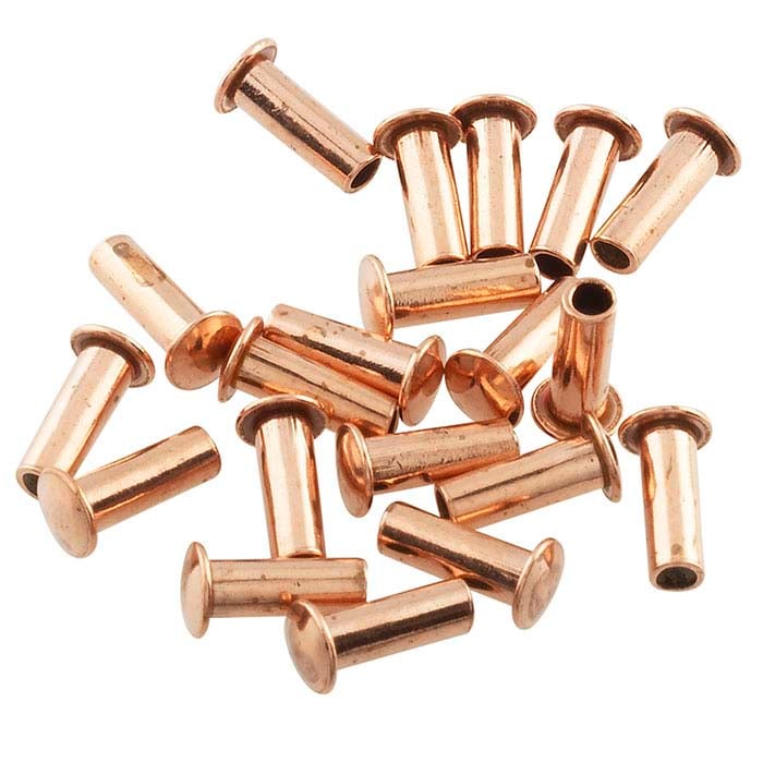 Copper 1/4"-Long Rivet for 2.38mm Crafted Findings Riveting Tool