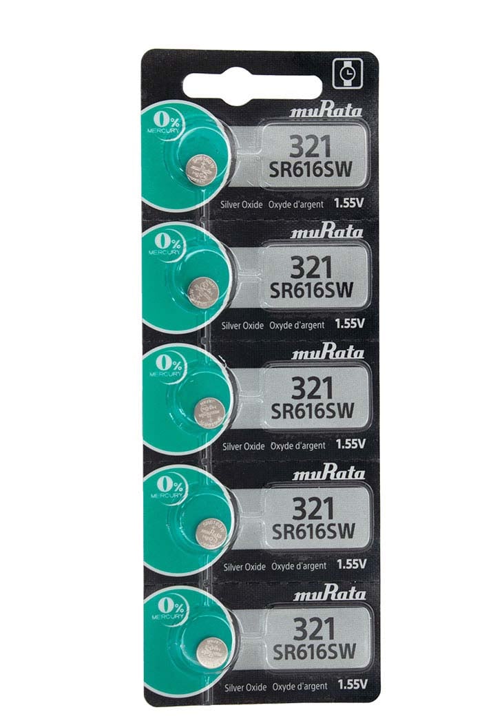 Murata Silver Oxide Watch Battery, 321-SR616SW