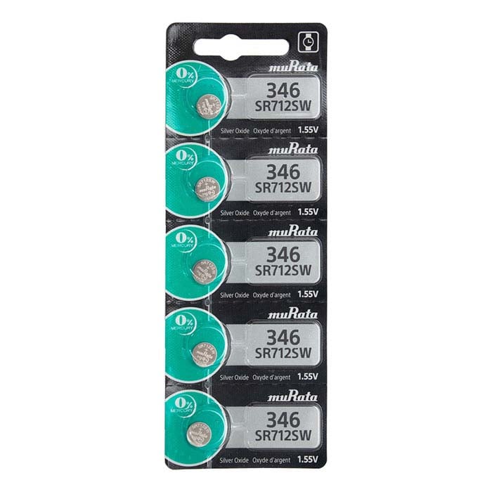 Murata Silver Oxide Klockbatteri, 346-SR712SW