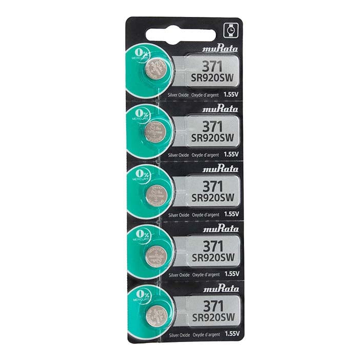 Bateria de Relógio de Óxido de Prata Murata, 371-SR920SW