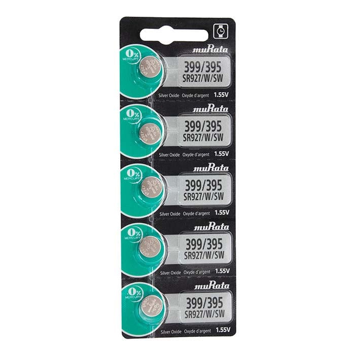 Murata Silver Oxide Watch Battery, 399/395-SR927/W/SW