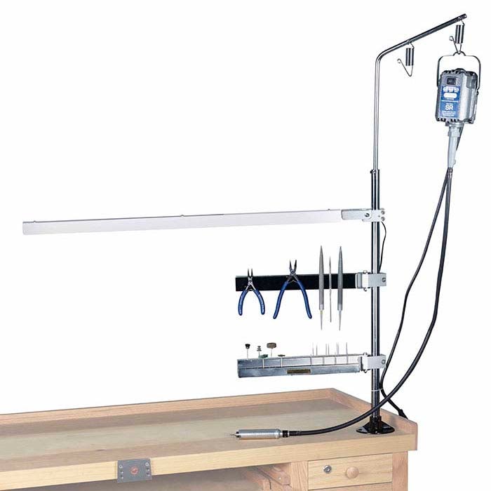 Foredom® Flex Shaft Motor Hanger Stand and Base Workbench System