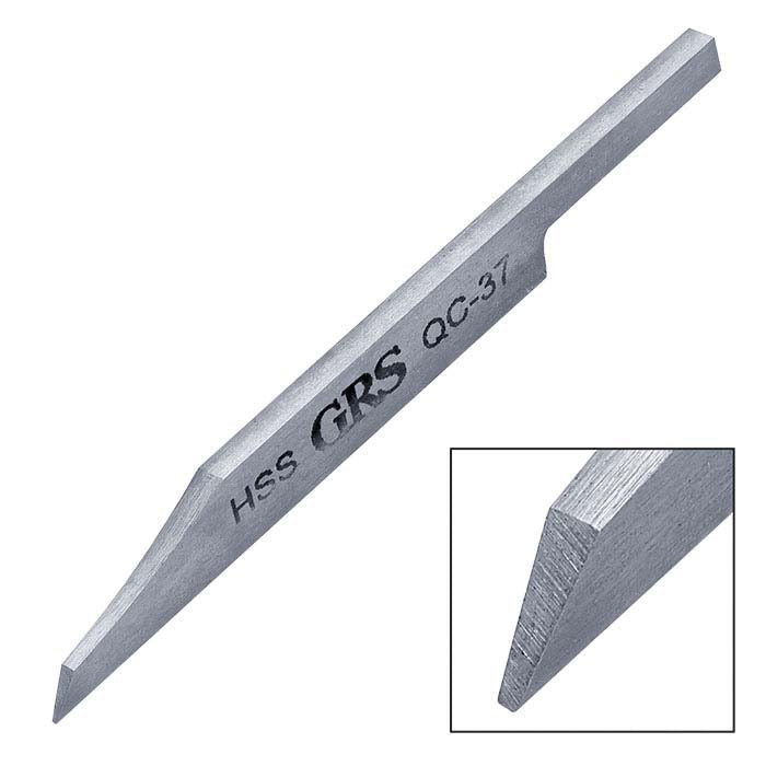 GRS® Schnellwechsel-Flachstichel aus Schnellarbeitsstahl, QC-37