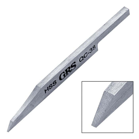 GRS® Schnellwechsel-Flachstichel aus Schnellarbeitsstahl, QC-38