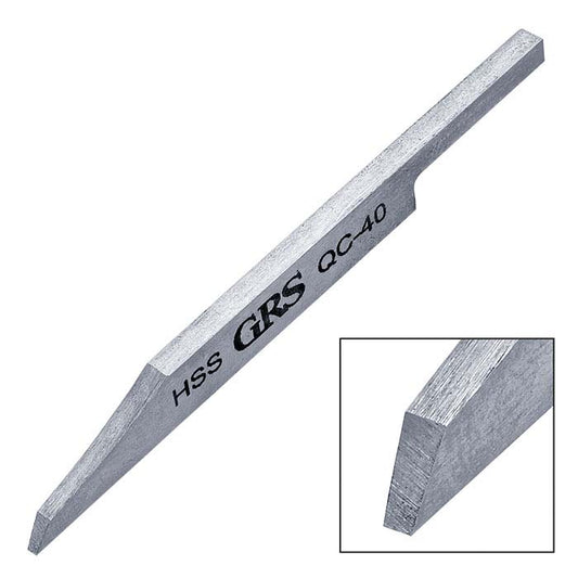 GRS® Schnellwechsel-Flachstichel aus Schnellarbeitsstahl, QC-40