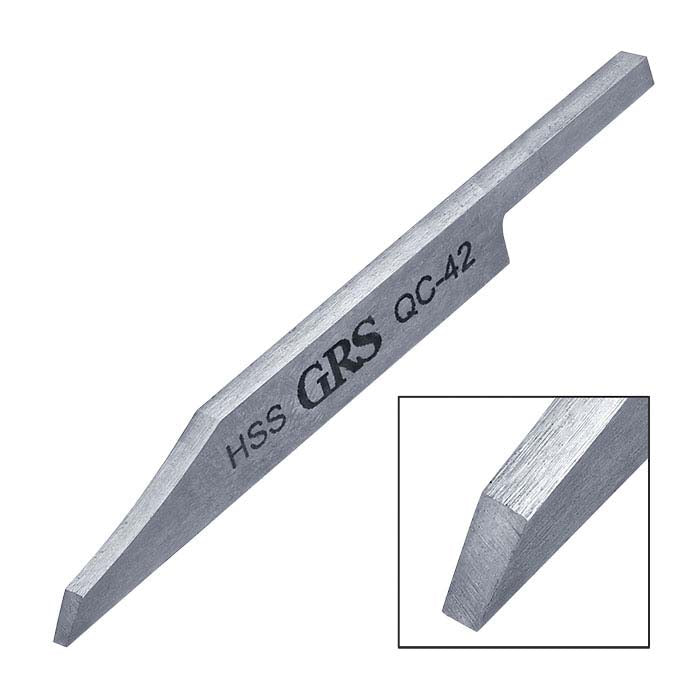GRS® Schnellwechsel-Flachstichel aus Schnellarbeitsstahl, QC-42