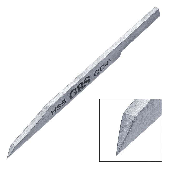 GRS® High-Speed Steel Quick-Change Onglette Graver, QC-0