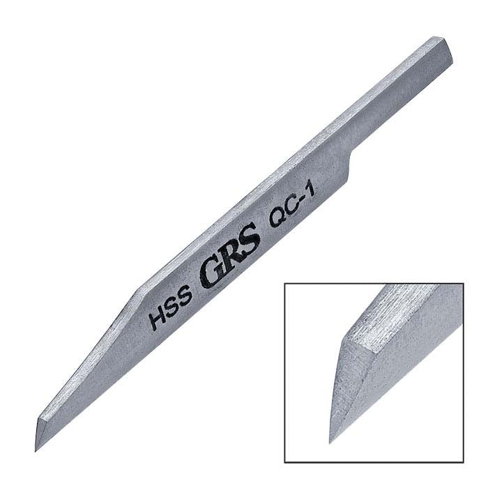 GRS® High-Speed Steel Quick-Change Onglette Graver, QC-1