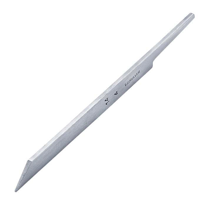 E.C. Muller Carbon Steel Straight Line Graver #14, 4-Line