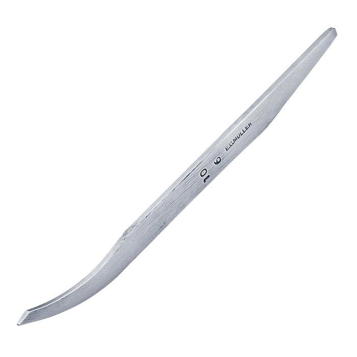 E.C. Muller Carbon Steel Bent Line Graver #10, 6-Line