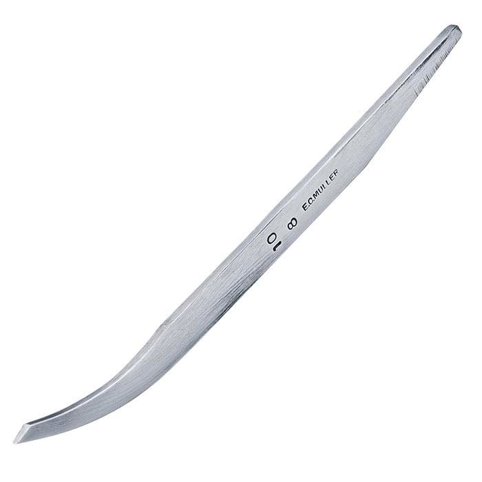 E.C. Muller Carbon Steel Bent Line Graver #10, 8-Line