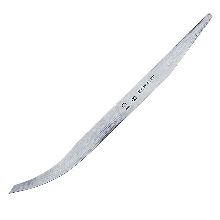 E.C. Muller Carbon Steel Bent Line Graver #10, 8-Line