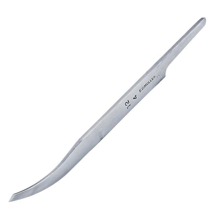 E.C. Muller Carbon Steel Bent Line Graver #12, 4-Line
