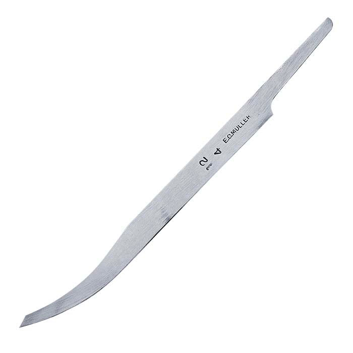 E.C. Muller Carbon Steel Bent Line Graver #12, 4-Line