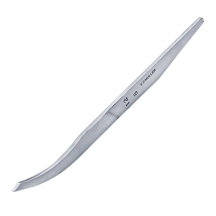 E.C. Muller Carbon Steel Bent Line Graver #12, 8-Line