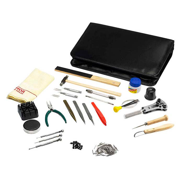 Complete 26-Piece Watch Repair Tool Kit