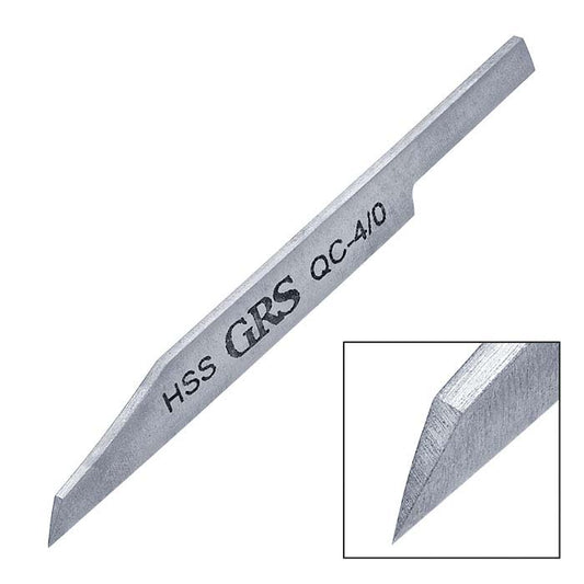 GRS® Schnellwechsel-Onglette-Stechstichel aus Schnellarbeitsstahl, QC-4/0