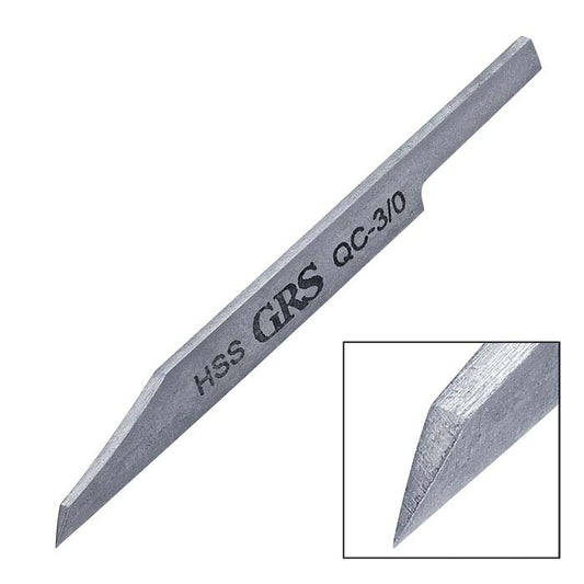 GRS® हाई-स्पीड स्टील क्विक-चेंज ओन्गलेट ग्रेवर, QC-3/0