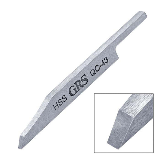 GRS® Schnellwechsel-Flachstichel aus Schnellarbeitsstahl, QC-43