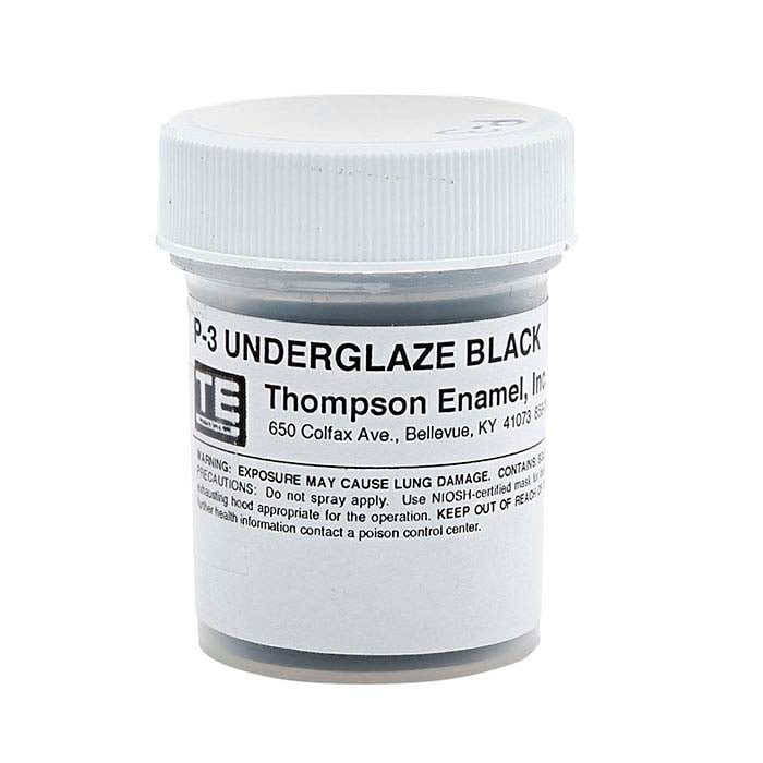 Thompson Lead-Free Opaque Enamel, Underglaze Black