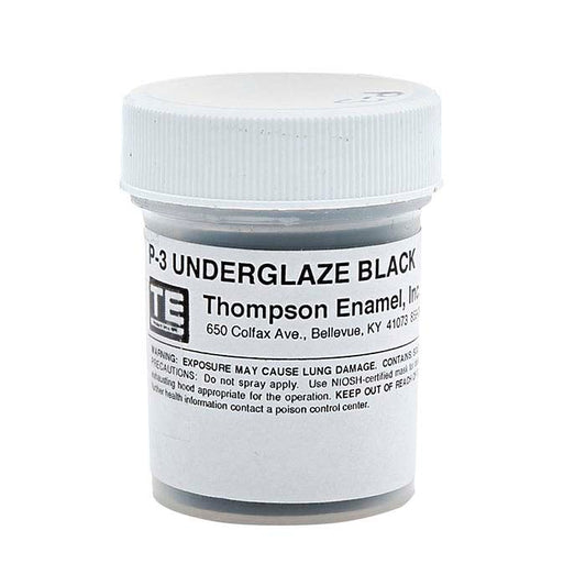 Thompson Lead-Free Opaque Enamel, Underglaze Black