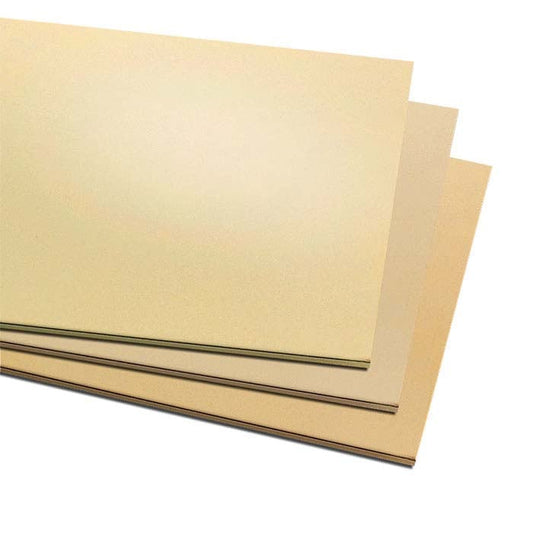 Guldsmeds messing 152,4 mm x 304,8 mm plade, 0,40 mm, dødsblød