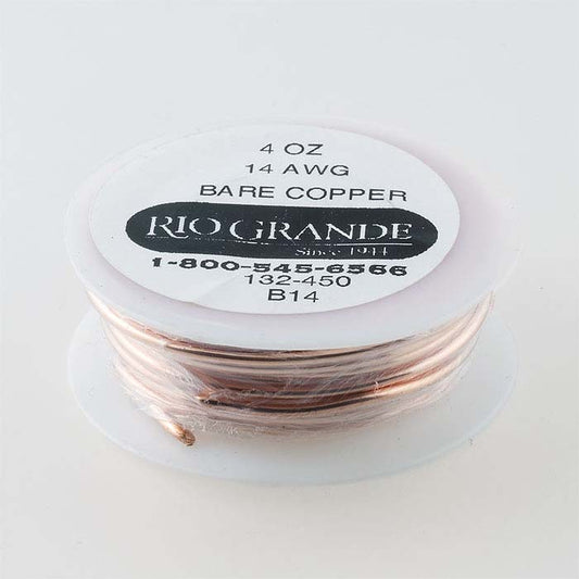 Copper Round Wire, 0.11 kg. Spool, 0.40mm, Dead-Soft