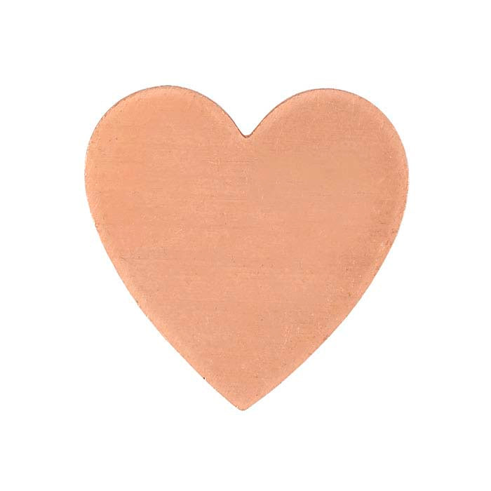 Estampado de corazón de cobre de 17.5 mm, 1.02 mm