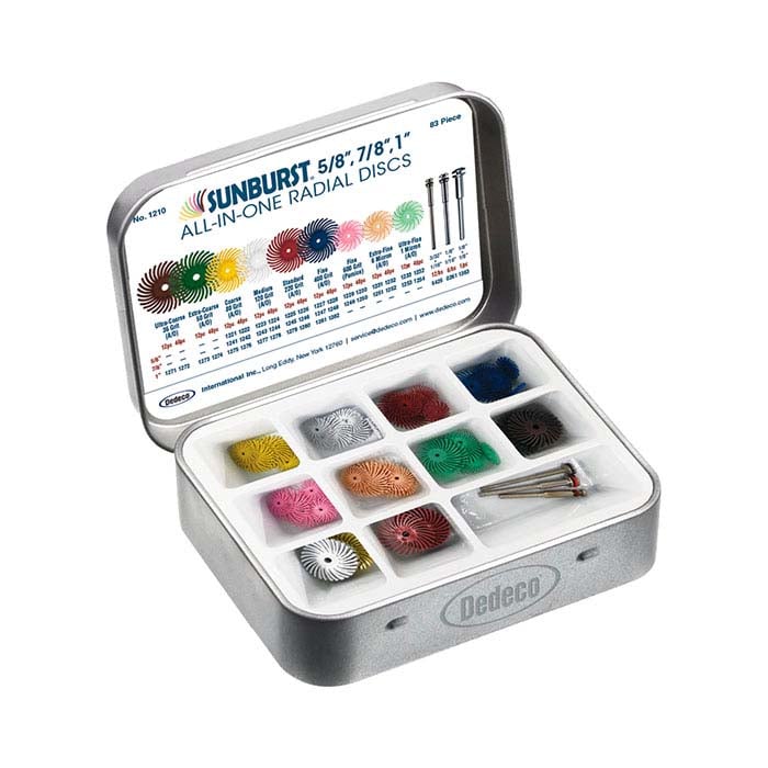 Assortimento di Dischi Radiali Tutto-in-Uno Dedeco® Sunburst®