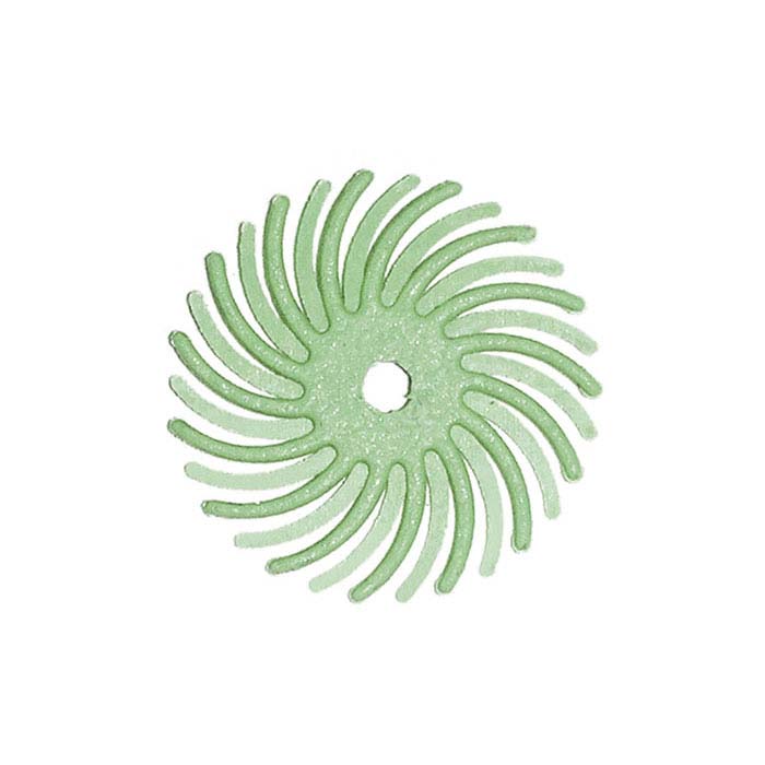 Dedeco® Sunburst® 15.88mm Radial Disc, 1-Micron, Light Green