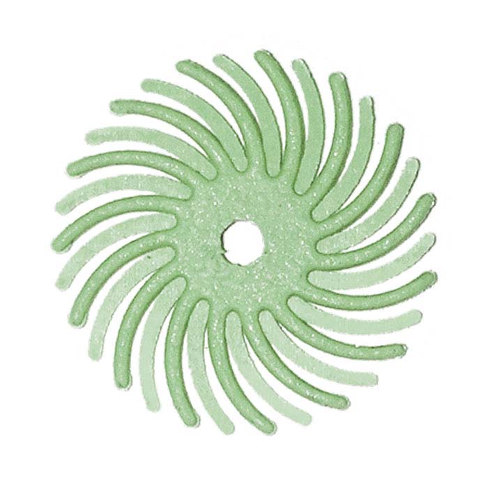 Dedeco® Sunburst® 15.88mm Radial Disc, 1-Micron, Light Green