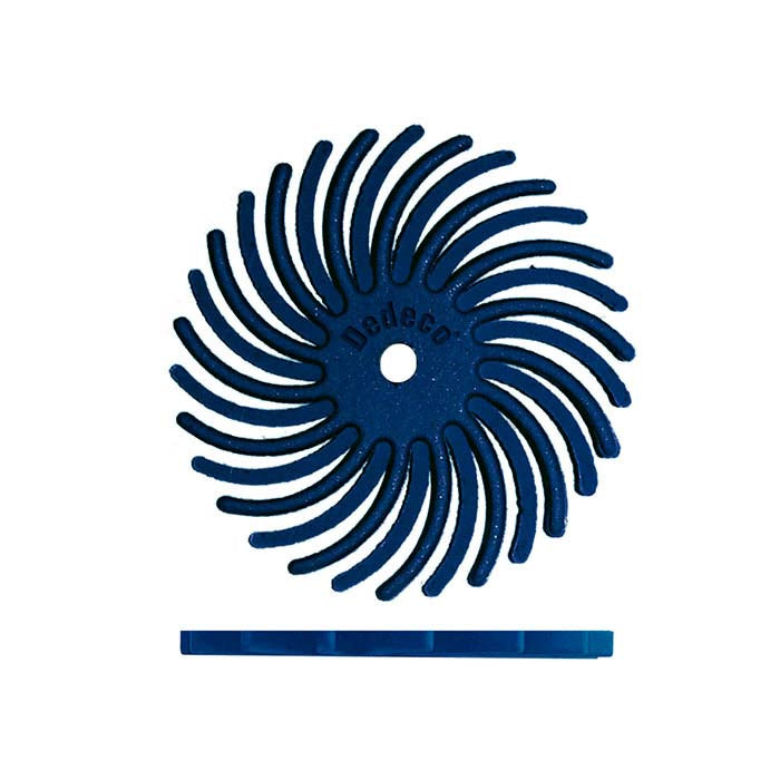 Dedeco® Sunburst® 22.22mm Ακτινικός Δίσκος, 400-Γριτ, Μπλε