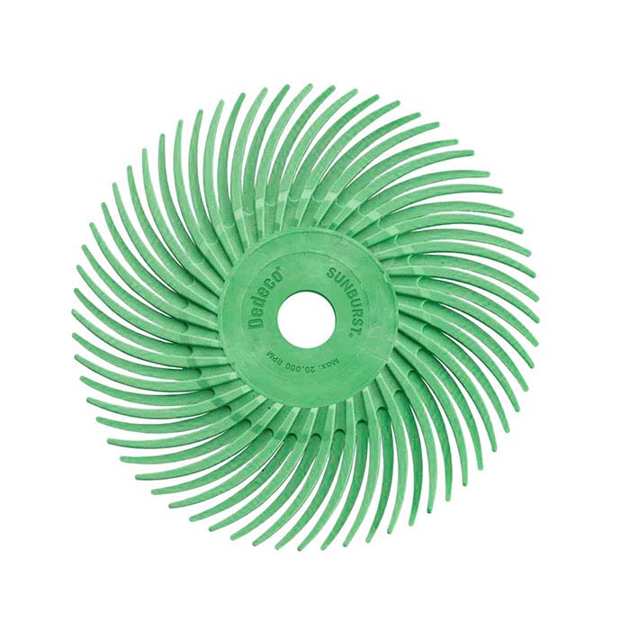 Dedeco® Sunburst® Disco Radiale da 76,2 mm, 1 Micron, Verde Chiaro