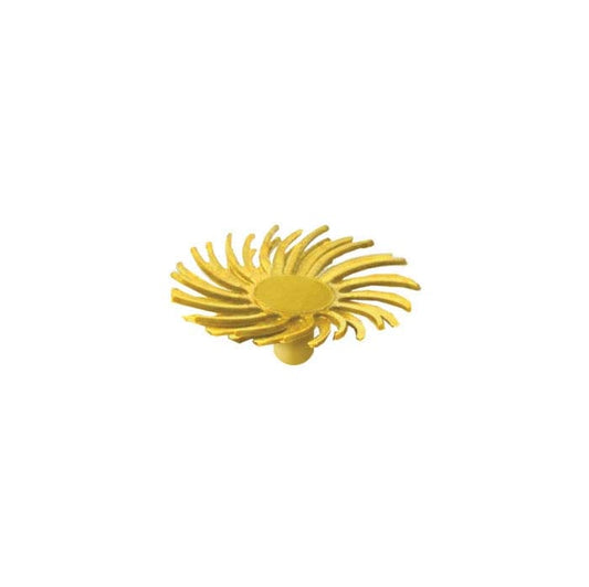 Dedeco® Sunburst® 12.7mm Radial Snap-On Disc, 80-Grit, Yellow