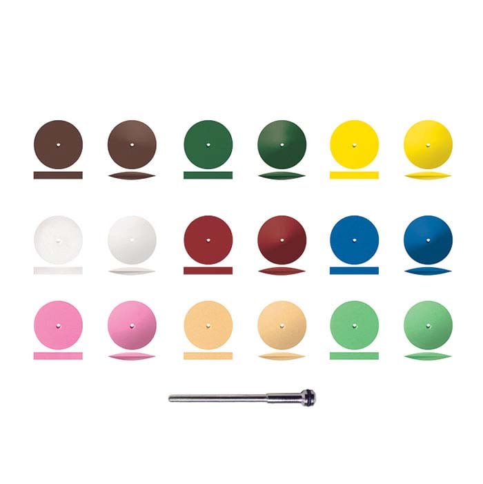 Dedeco® Sunburst® 22.22mm पॉलिशिंग व्हील असॉर्टमेंट