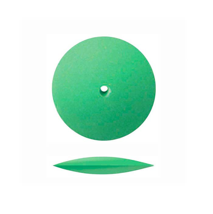 Dedeco® Sunburst® 22.22mm Knife-Edge Polishing Wheel, 1-Micron, Light Green