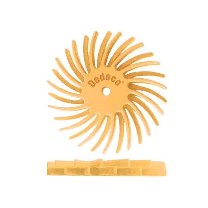 Dedeco® Sunburst® 22.22mm Dual Radial Disc, 6-Micron, Peach